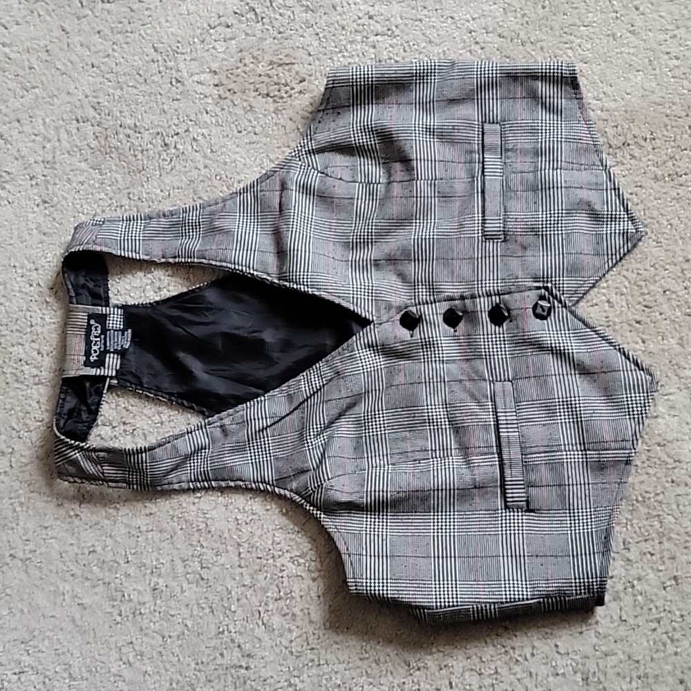 Plaid Vest by Poetry Clothing - Ladies L